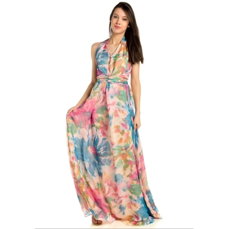 VESTIDO DE FESTA LONGO CAPITOLLIUM EXCLUSIVE CELEBRITY - FLORAL VESTIDO DE FESTA LONGO CAPITOLLIUM EXCLUSIVE CELEBRITY - FLORAL