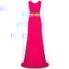 VESTIDO DE FESTA LONGO CREPE ALPHORRIA - PINK
