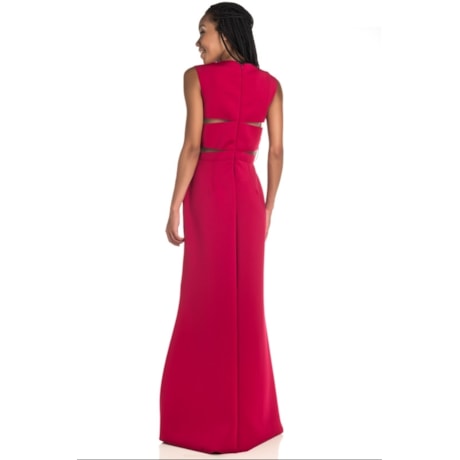 VESTIDO DE FESTA LONGO  LUCIDEZ MORANGA - PINK VESTIDO DE FESTA LONGO  LUCIDEZ MORANGA - PINK