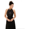 VESTIDO DE FESTA LONGO RECORTES ALPHORRIA - PRETO VESTIDO DE FESTA LONGO RECORTES ALPHORRIA - PRETO