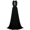 VESTIDO DE FESTA LONGO RECORTES ALPHORRIA - PRETO VESTIDO DE FESTA LONGO RECORTES ALPHORRIA - PRETO