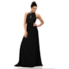 VESTIDO DE FESTA LONGO RECORTES ALPHORRIA - PRETO VESTIDO DE FESTA LONGO RECORTES ALPHORRIA - PRETO