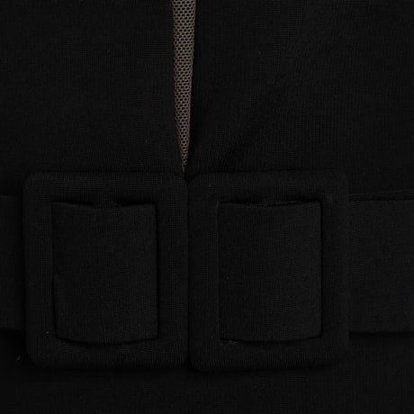 VESTIDO DE FESTA MIDI ALPHORRIA ZÍPER COSTAS - PRETO