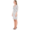 VESTIDO EM JERSEY TRANSPASSADO DECCA - P&B