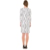 VESTIDO EM JERSEY TRANSPASSADO DECCA - P&B