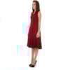 VESTIDO EM MALHA COM RECORTES VERTICAIS SOPHIA - VERMELHO
