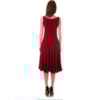 VESTIDO EM MALHA COM RECORTES VERTICAIS SOPHIA - VERMELHO