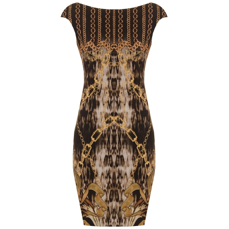 VESTIDO EM NEOPRENE COURANT - ESTAMPADO