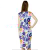 VESTIDO ESTAMPADO CHOLET DECOTE - AZUL