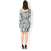 VESTIDO FLORAL COM DRAPEADO NO QUADRIL - VERDE