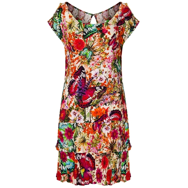 VESTIDO FLORAL - ROSA