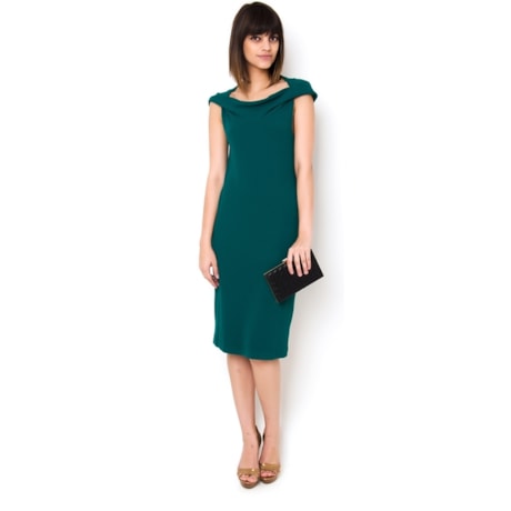 VESTIDO FLORENÇA EM CREPE - VERDE