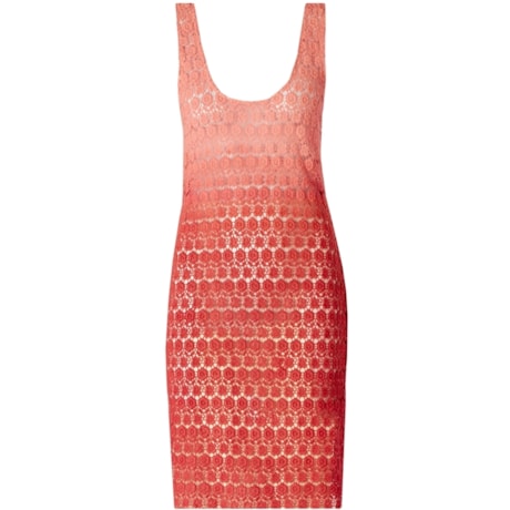 VESTIDO GUIPURE DAYA - CORAL