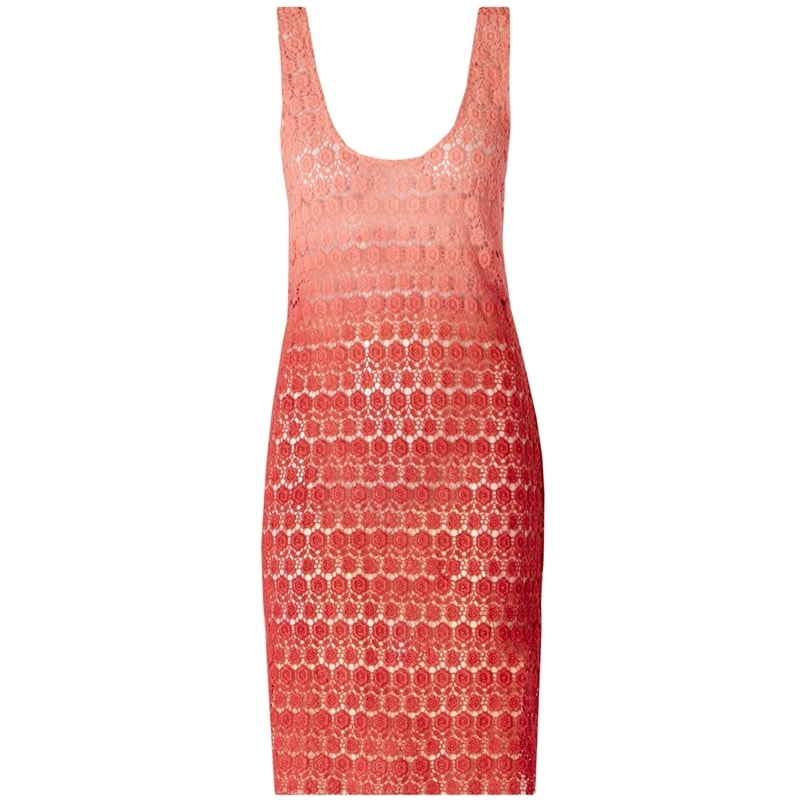 VESTIDO GUIPURE DAYA - CORAL