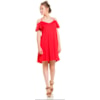 VESTIDO IBIZA CAPITOLLIUM EXCLUSIVE DECOTE V MANGA CIGANINHA - CORAL