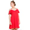 VESTIDO IBIZA CAPITOLLIUM EXCLUSIVE DECOTE V MANGA CIGANINHA - CORAL