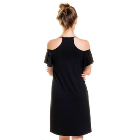 VESTIDO IBIZA CAPITOLLIUM EXCLUSIVE DECOTE V MANGA CIGANINHA - PRETO VESTIDO IBIZA CAPITOLLIUM EXCLUSIVE DECOTE V MANGA CIGANINHA - PRETO