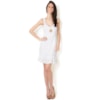 VESTIDO LAISE COM ALÇA E BABADO - BRANCO