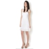 VESTIDO LAISE COM ALÇA E BABADO - BRANCO