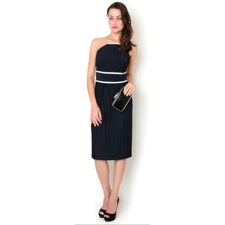 VESTIDO LGTE PLISSADO - BRANCO VESTIDO LGTE PLISSADO - BRANCO