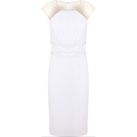 VESTIDO LGTE PLISSADO - BRANCO VESTIDO LGTE PLISSADO - BRANCO