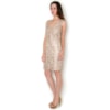 VESTIDO LGTE RENDA GUIPURE - NUDE