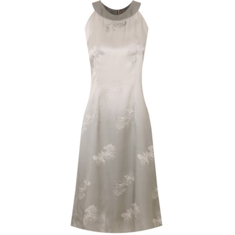 VESTIDO LGTE. SEDA - CHAMPANHE