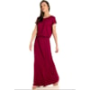 VESTIDO LONGO CAPITOLLIUM EXCLUSIVE  BLUSADO FLORAL - VERMELHO