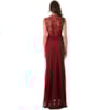 VESTIDO LONGO COM DRAPEADO BLAZE - VINHO