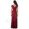 VESTIDO LONGO DECOTE V BORDADO ANGELICA - VERMELHO