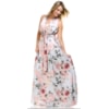 VESTIDO LONGO FLORAL CONFESSION - AZUL