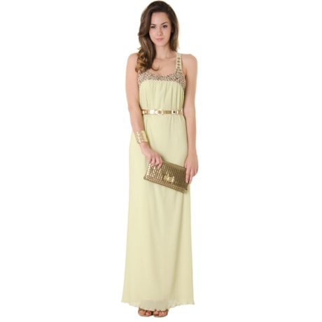 VESTIDO LONGO SHIFFON CONDESSA - LIMA