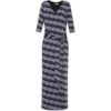 VESTIDO LONGO SIMPLE LIFE JERSEY ESTAMPADO - AZUL