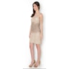 VESTIDO LONGUETE TULE BORDADO - DOURADO