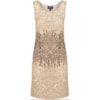 VESTIDO LONGUETE TULE BORDADO - DOURADO