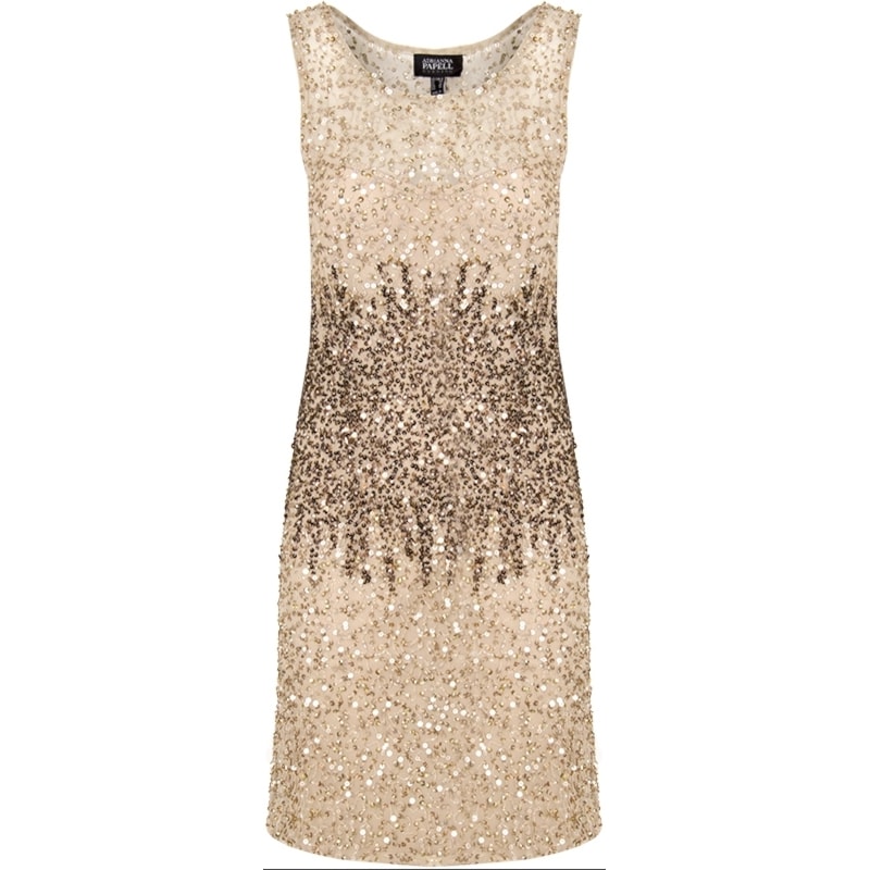 VESTIDO LONGUETE TULE BORDADO - DOURADO