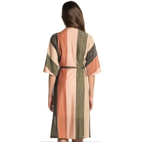 VESTIDO LUCIDEZ CACHECOUR LUREX LORENA - VERDE