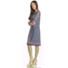 VESTIDO LUCIDEZ JERSEY BARONESA - AZUL