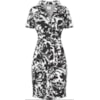 VESTIDO MALHA VISCOSE TRANSPASSADO - PRETO