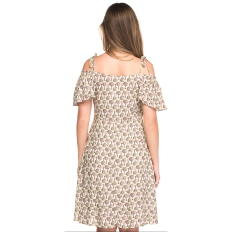 VESTIDO NICE CLUB ESTAMPA  ARVORES - OFF WHITE VESTIDO NICE CLUB ESTAMPA  ARVORES - OFF WHITE