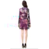 VESTIDO PRENE ALPHORRIA  ESTAMPADO RECORTE CINTURA - ROXO