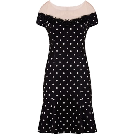 VESTIDO PRENE POIS - P&B VESTIDO PRENE POIS - P&B
