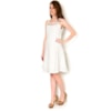 VESTIDO PTO. ROMA / TULE APLICAÇÕES - OFF WHITE