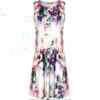 VESTIDO RECORTES EVASÊ FLORAL CICLAME - FLORAL