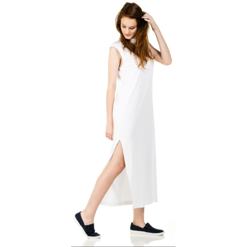 VESTIDO REGATA ALGODÃO WALK TRENDY - BRANCO