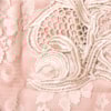 VESTIDO RENDA COM DECOTE EM TULE E GUIPIR - NUDE