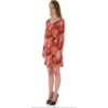 VESTIDO RETO EM CREPE ESTAMPADO ERNESTINA - FRAMBOESA