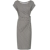 VESTIDO SIMPLE LIFE AMARRAÇÃO LATERAL CORRENTES - P&B