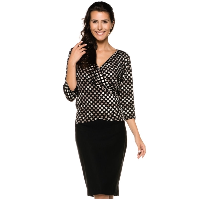 VESTIDO SIMPLE LIFE TRANSPASSADO POÁ JERSEY - PRETO