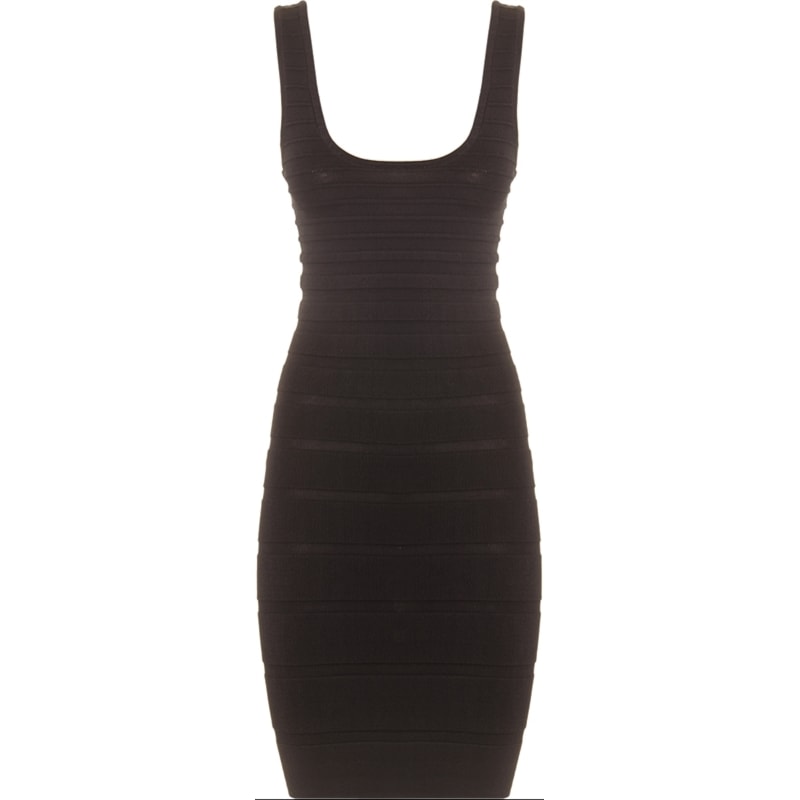 VESTIDO TRICOT STRECH VENON - PRETO